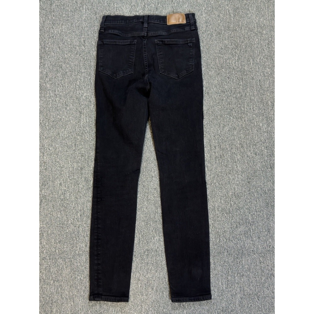 Madewell Roadtripper Jeans Women's Size 27 Black Stretch Denim Skinny‎ Jeans